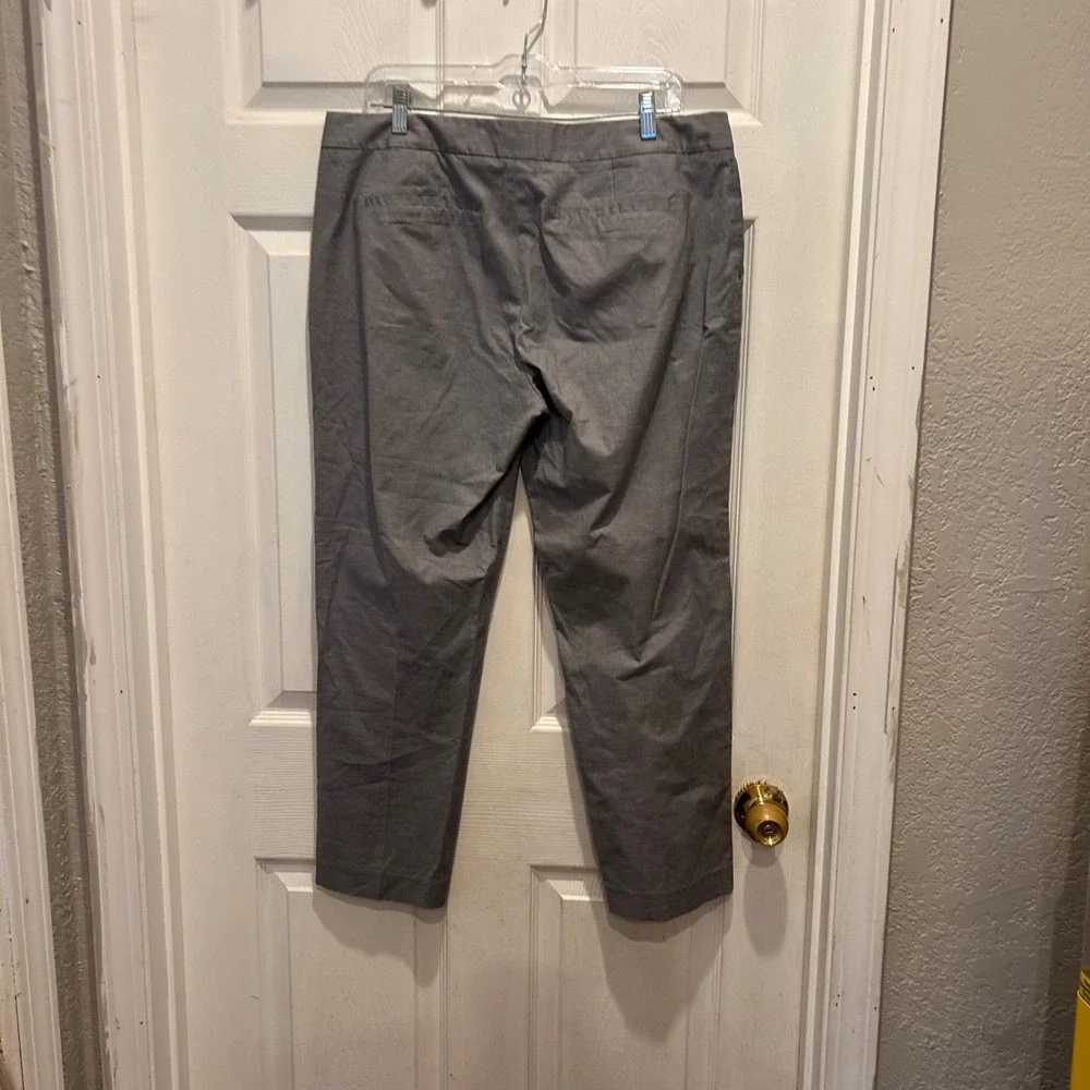 Banana Republic Martin Fit Gray Ankle Pants‎ Women's Size 12 Career Casual